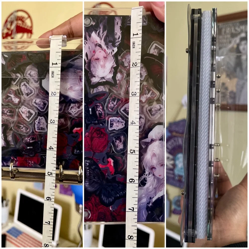 NEW Shaker Acrylic notebook Journal DIY Sailor Moon Anime Diary Sketchbook A6